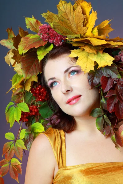 Autumn Woman — Stock Photo, Image