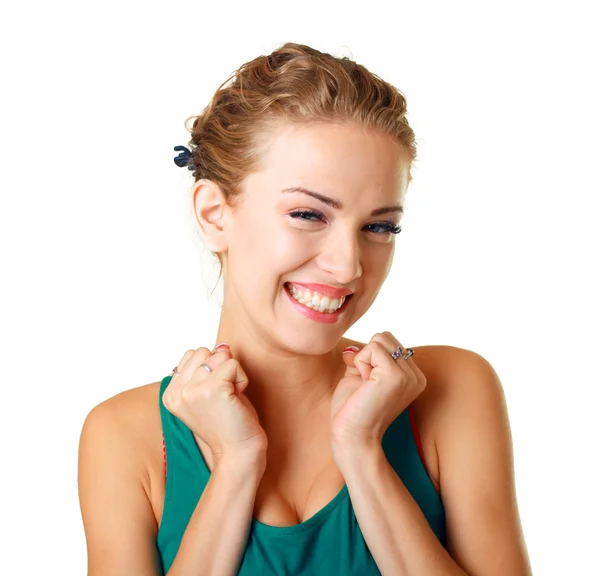 Surprised young woman — Stock Photo, Image