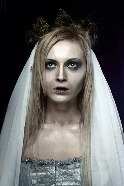 Mooie zombie corpse bride — Stockfoto