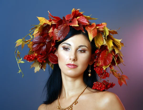 Kobieta jesień — Zdjęcie stockowe