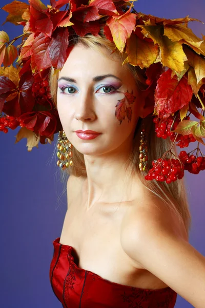 Autunno donna — Foto Stock