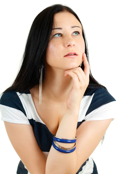 Beautiful Young Woman thinking — Stock Photo, Image