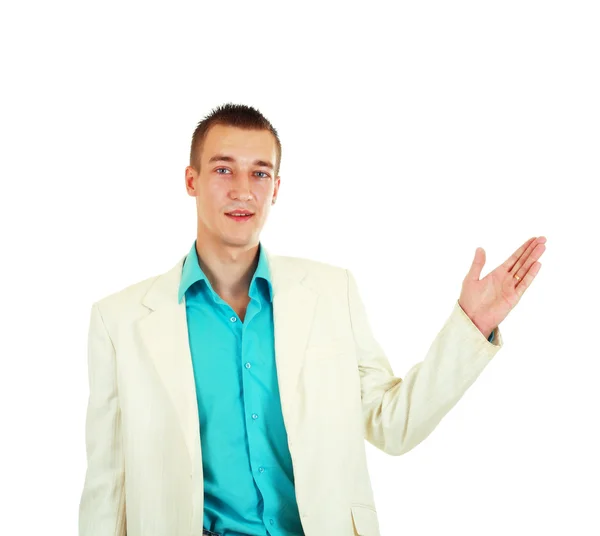 Cheerful young businessman — Stock Photo, Image