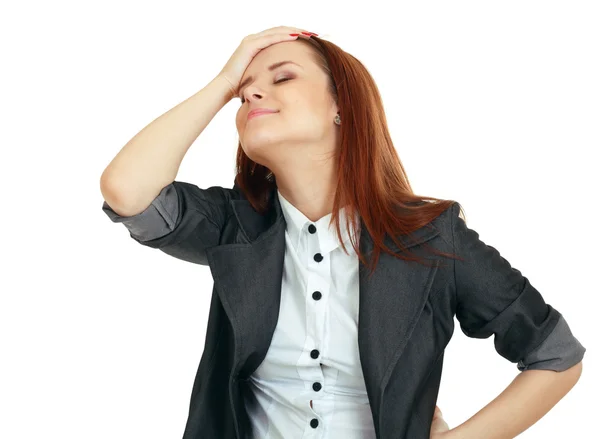 Woman feeling relief Stock Image