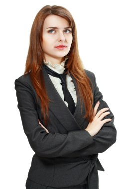 Genç kadın düşünüyor.