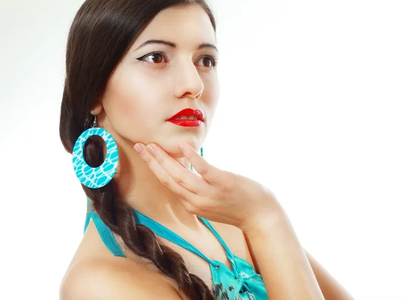 Young brunette woman — Stock Photo, Image