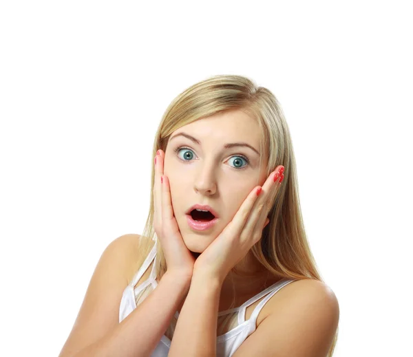 Very surprised girl — Stock Photo, Image