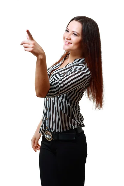 Female pointing — Stock Photo, Image