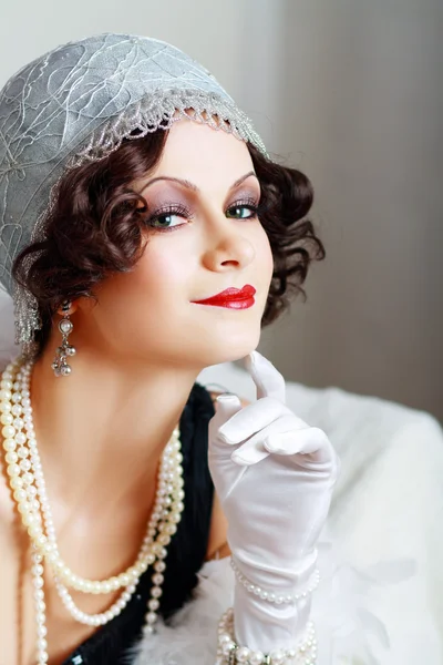 Retro-Flapper-Stil — Stockfoto