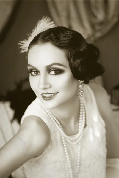 Retro flapper stijl — Stockfoto