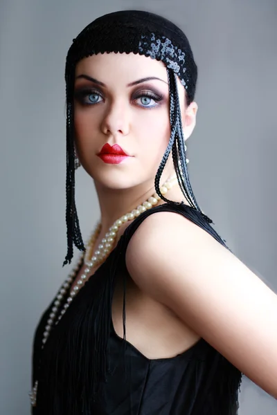 Retro flapper style — Stock Photo, Image