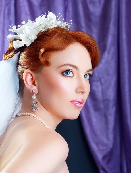 Beautiful bride portraite — Stock Photo, Image