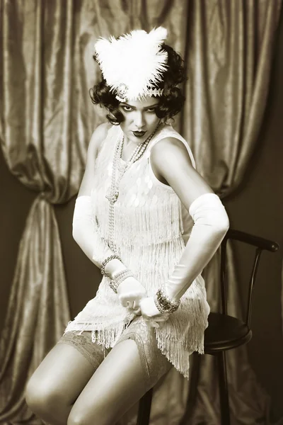 Retro flapper style — Stock Photo, Image