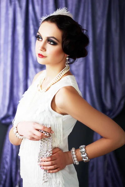 Retro flapper style — Stock Photo, Image