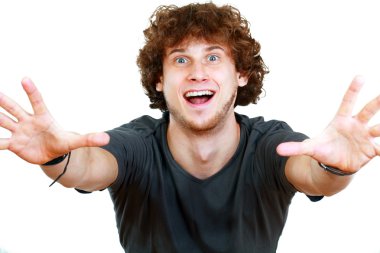 adama ulaşmaya el ile