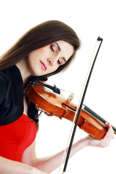 Menina violinista — Fotografia de Stock