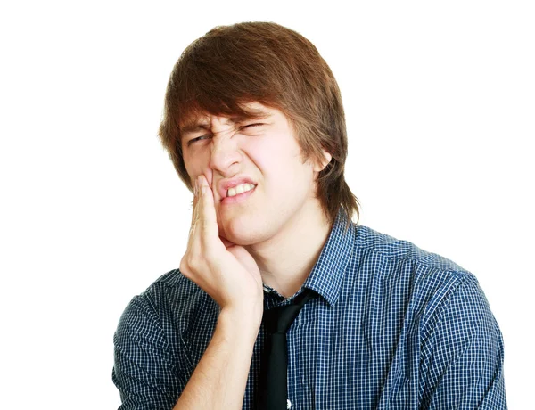 Мужчины в зубной боли — стоковое фото