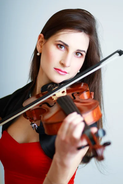 Menina violinista — Fotografia de Stock