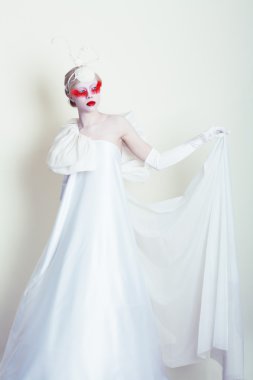 güzel kadın model yaratıcı makyaj