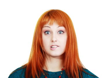 genç kadın şok ifade