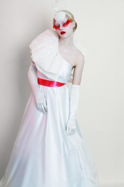 güzel kadın model yaratıcı makyaj