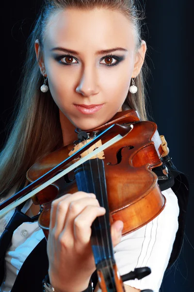Violinista ragazza — Foto Stock