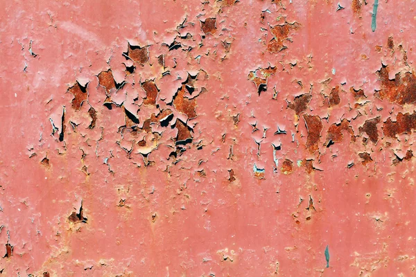 Red painted metal wall — Stock Photo, Image