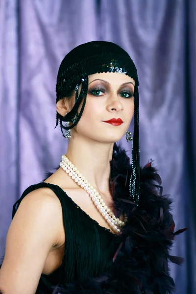 Retro-Flapper-Stil — Stockfoto