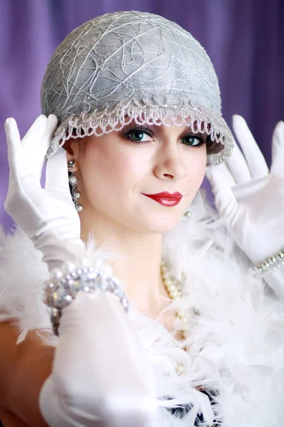 Retro-Flapper-Stil — Stockfoto