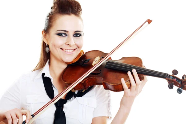 Chica violinista — Foto de Stock