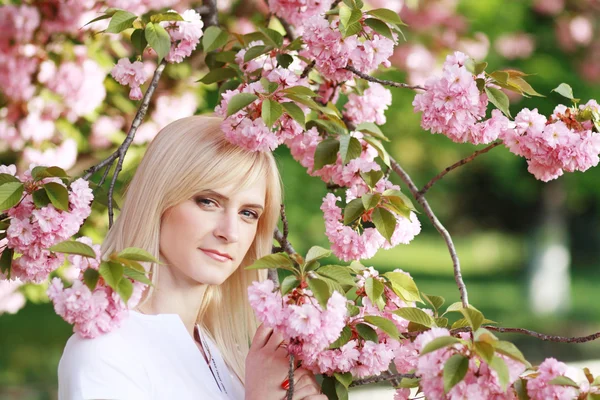 Beautiful blonde face — Stock Photo, Image