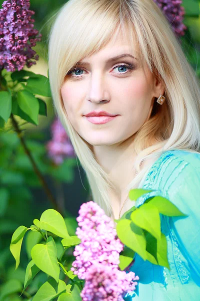 Beautiful blonde face Stock Picture