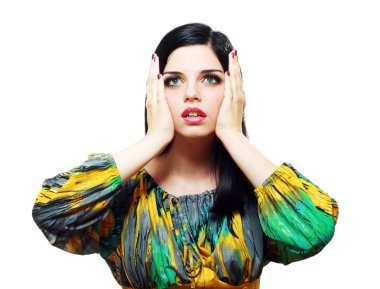 sürpriz güzel kadın