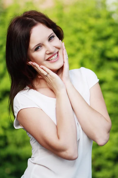 Mulher feliz — Fotografia de Stock