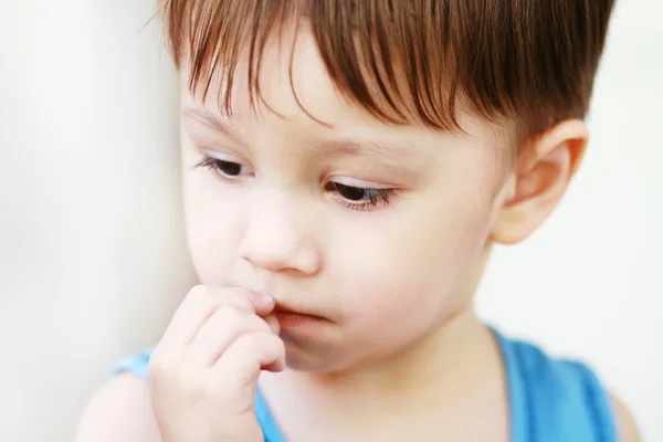 Upset little boy — Stock Photo, Image