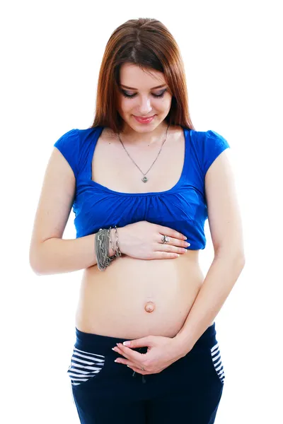 Čtyři měsíce těhotenství — Stock fotografie