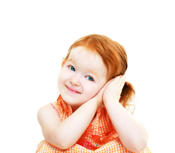 Girl showing it is time to sleep — Stock Photo, Image