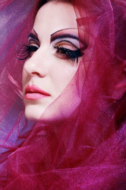 Kadınlar mükemmel sanat ile makyaj