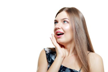 Genç, heyecanlı kadın