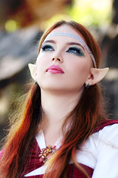 Elfo guerreiro menina — Fotografia de Stock