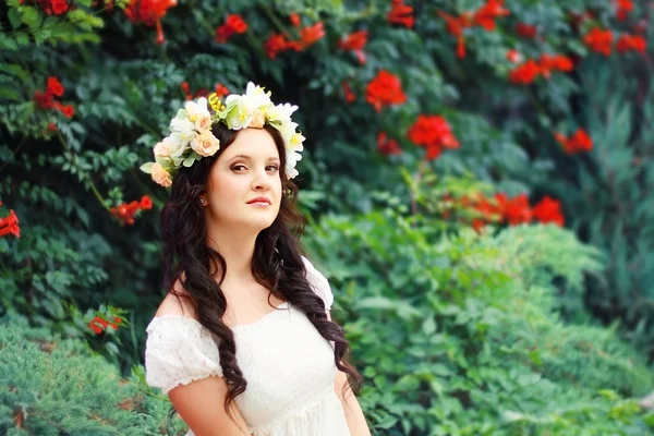 Romantische vrouw — Stockfoto