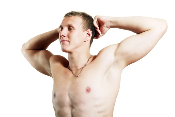 Topless atletisk man — Stockfoto