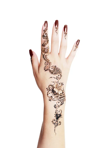 Henna alkalmazása — Stock Fotó