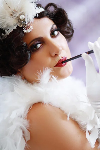 Lady from roaring 20s — Stock Photo, Image