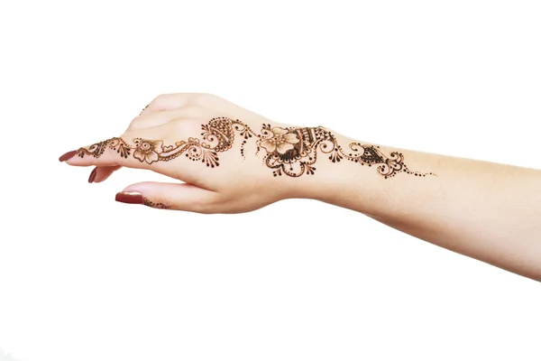 Henna applying — Stock Photo, Image