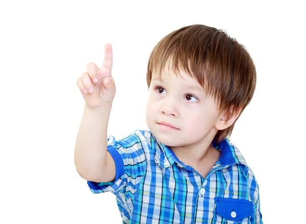 Child pointing Stock Photo