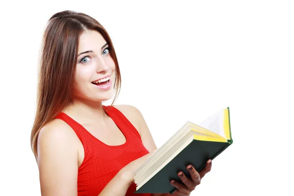 Student girl with book — Stock Photo, Image