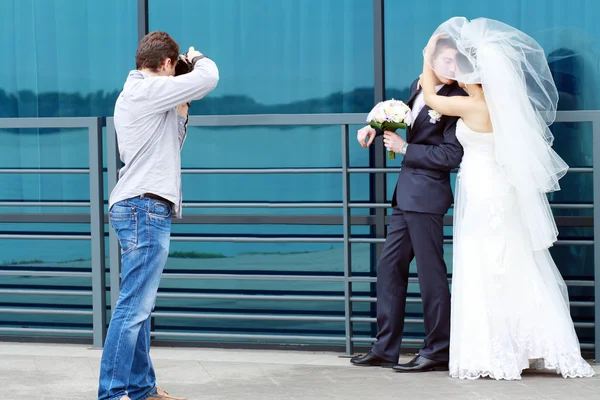 Fotógrafo de boda — Foto de Stock