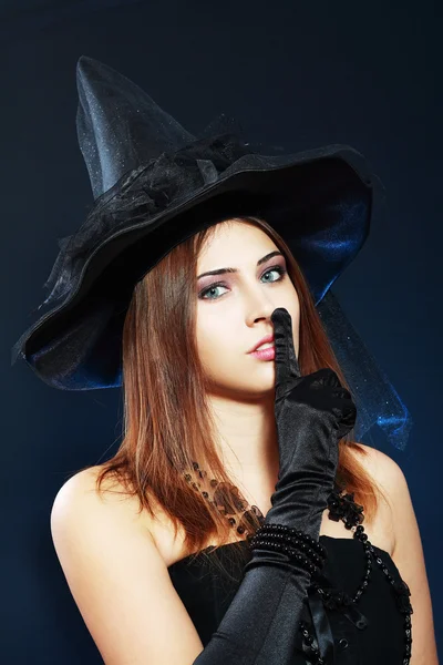 Halloween bruja silencio —  Fotos de Stock