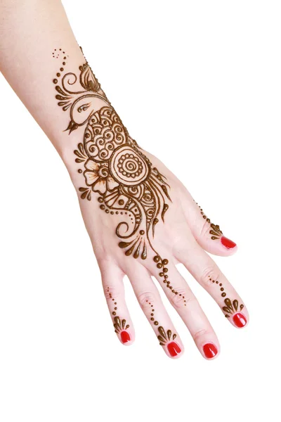 Henna aufgetragen — Stockfoto